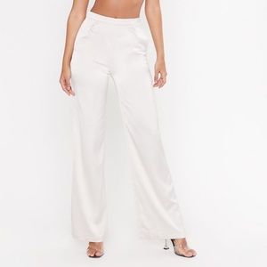 NastyGal Satin Wide Leg Pants